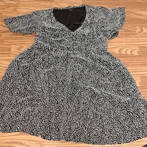 Torrid Black and White Midi Dress